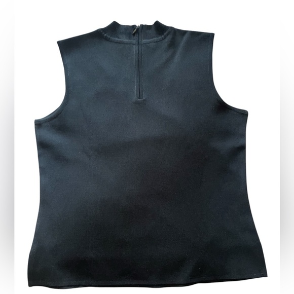 Ming Wang Women’s Sleeveless Black Top Size Medium - Picture 11 of 12